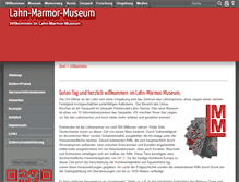 Tablet Screenshot of lahn-marmor-museum.de